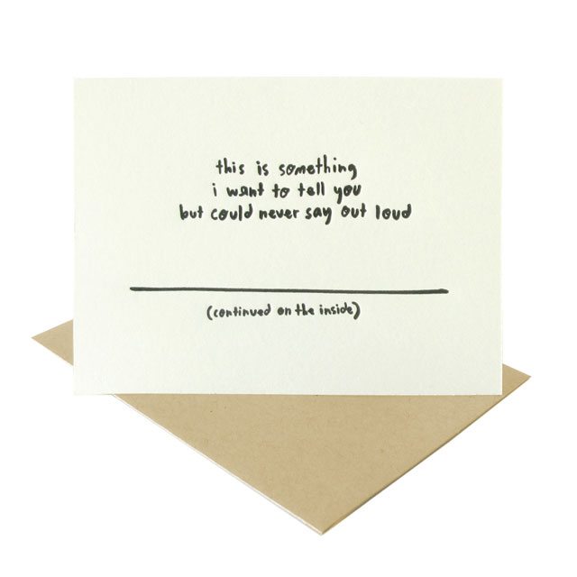 Something I Want to Tell You Card