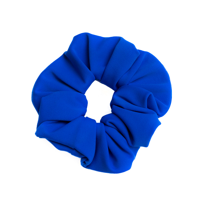 Royal Blue swimwear-fabrics scrunchie hair tie